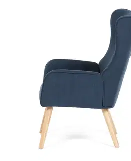 Kreslo ušiak BLUE2, modrá