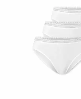 Nohavičky SCHIESSER Rio-Slip, 3 ks, biele