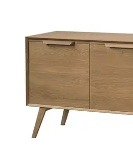 LEA 24 široká zásuvková komoda, dub rustikálny