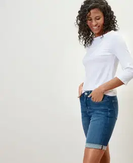 Džínsové bermudy – strih »Lea«, modrý denim