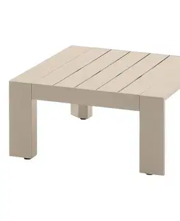 DEOKORK Hliníkový stolík/taburet 60x60 cm VANCOUVER (ivory)