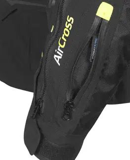 W-TEC Aircross bunda čierna-fluo žltá - 3XL