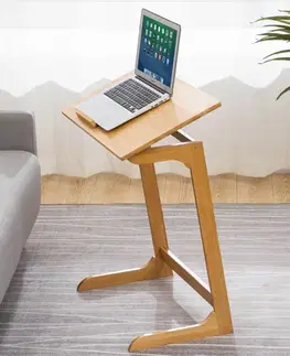 TONNY naklápací stolík na notebook, bambus