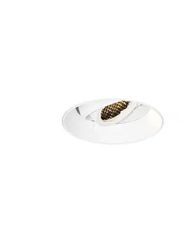 Moderné zapustené bodové svetlo biele GU10 okrúhle bez rámu - Oneon Honey