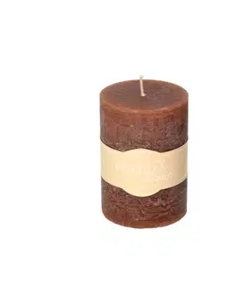 Dekoria Sviečka Lea 10cm brown, 7 x 10 cm