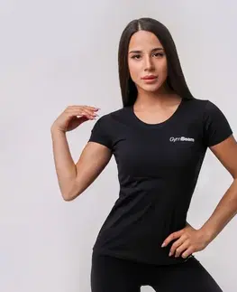 GymBeam Dámske tričko Basic Black  XXL