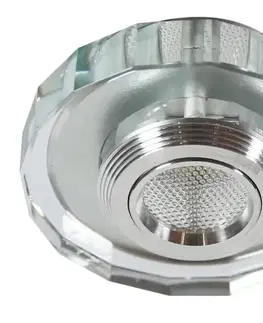 Stropné svietidlo Ss-37 Al/Tr 3W LED Cob 230V Stropné svietidlo z pevného polygónu, priehľadné sklo