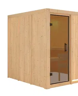Interiérová fínska sauna 196 x 196 cm Dekorhome