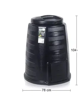 NABBI IKECO340 záhradný kompostér 340 l čierna