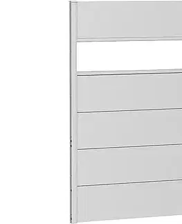 Biohort Zástena na ochranu súkromia BIOHORT s akrylovým panelom - výška 137 cm (strieborná metalíza) 145 × 137 × 4,4 cm