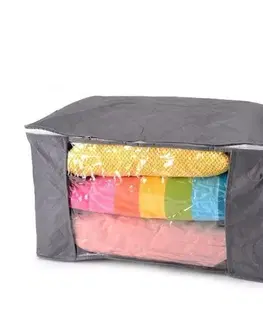SKVELER Box úložný z netkanej textílie s okienkom SKVELER 50x36x21cm