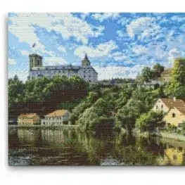 Diamantovanie podľa čísiel Hrad Ružomberok 2 (40x60cm)