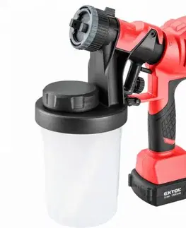 EXTOL PREMIUM Pištoľ striekacia AKU, Share 20V, 1x2Ah, Lion, 2,4A nabíjačka