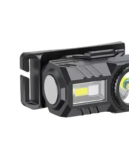  LED RGBW Stmievateľná nabíjacia čelovka USB LED/3W/5V IP43 190 lm 24 h 750 mAh 23339