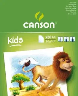 CANSON Kids skicár na kreslenie 90g, 30 listov, A4