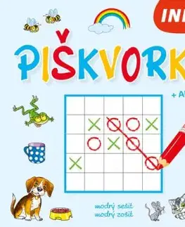 Piškvorky + Aktivity - modrý sešit / modrý zošit (CZ/SK vydanie)