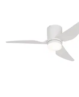 Stropný ventilátor biely 123 cm vrátane LED stmievateľný s diaľkovým ovládaním - Patty