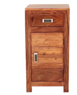 Skrinka do kúpeľne Nela 40x80x35 indický masív palisander