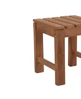 DEOKORK Záhradná stolička/taburet JOHNSON (teak)