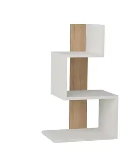 Príručný stolík / Odkladací stolík Rosie - White, Oak