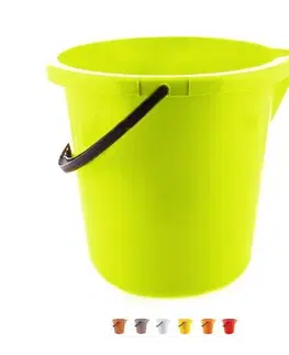 Kinekus Vedro plastové, objem 12L, s výlevkou, mix farieb