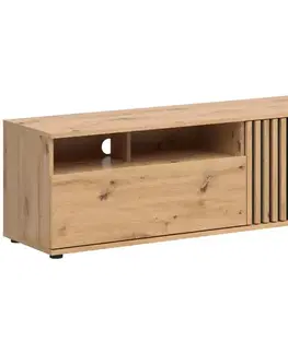 TV skrinka Vabres Artisan/Čierna  1d1s