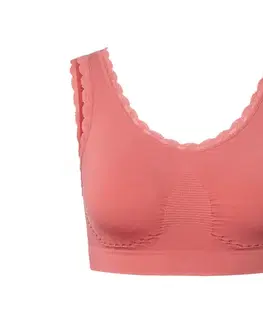 Bezšvová korzetová podprsenka, marhuľová