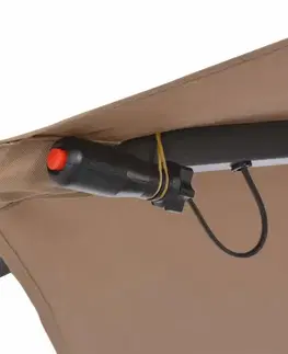 Konzolový slnečník s LED svetlami Ø 300 cm