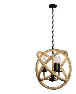  Luster na reťazi ROPE GLOBO 3xE14/10W/230V 307903