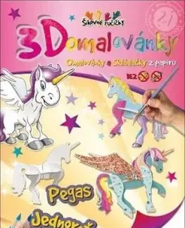 3D omalovánky Pegas, jednorožec
