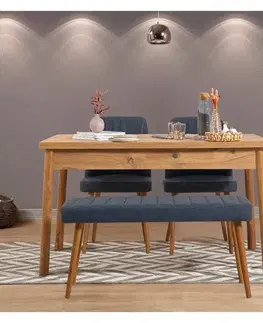 Set stola a stoličiek (4 kusy) Costa Atlantic-Navy Blue