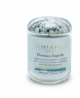 Veľká sviečka Heart & Home Domáce kúpele, 340g
