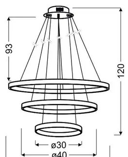 Závesná lampa LUNE 60W