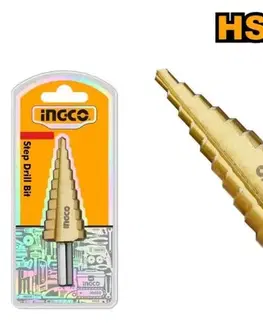 INGCO Vrták stupňovitý na kov s titanovým povrchom 4-22mm INGCO KLC
