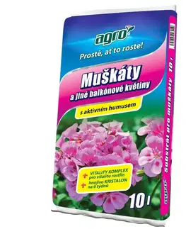 Agro Substrát pre muškáty, 10 l