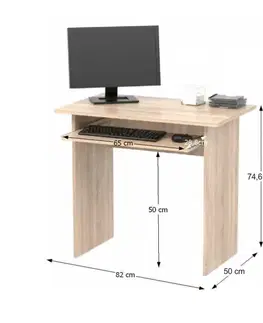 KONDELA Verner New pc stolík dub sonoma
