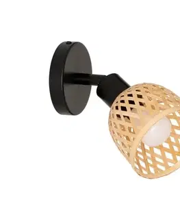Atmosphera - Nástenné bodové svietidlo LIO 1xE14/25W/230V bambus 205977