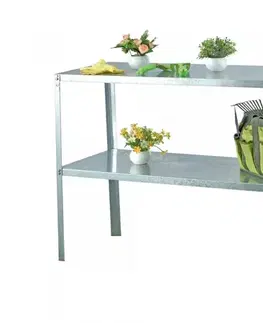 Oceľový regál do skleníka Dekorhome Lanitplastst
