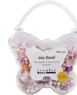 Sada korálok na výrobu šperkov - pastelové farby