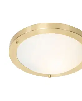 Moderné stropné svietidlo zlaté 31 cm IP44 - Yuma