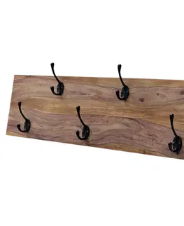 Vešiak Rami s 5 háčikmi 90x25x2,5 indický masív palisander