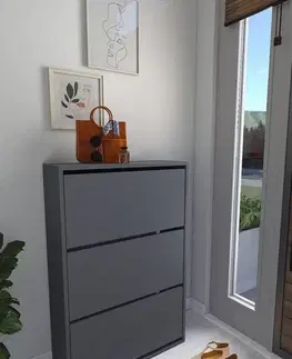STAND výklopný botník, antracit