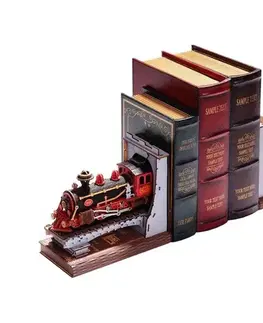 RoboTime 3D skladačka Zarážka na knihy Historický parný vlak