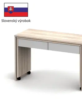 KONDELA Versal New rozkladací pc stolík dub sonoma / biela