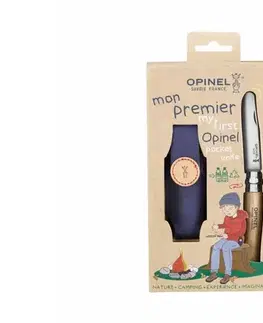OPINEL Sada MY FIRST OPINEL vreckový nôž plus púzdro na opasok, 8 cm
