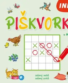 Piškvorky + Aktivity - zelený sešit / zelený zošit (CZ/SK vydanie)