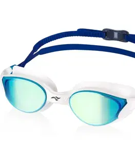 Aqua Speed Vortex Mirror White/Blue/Rainbow Mirror