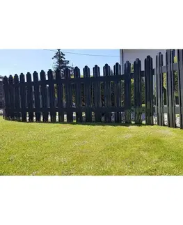 Záhradný plôtik Mega antracit, 4,7 m