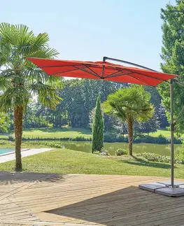 DEOKORK Slnečník výkyvný SULLA 2,5 x 2,5 m (rôzne farby) cappuccino