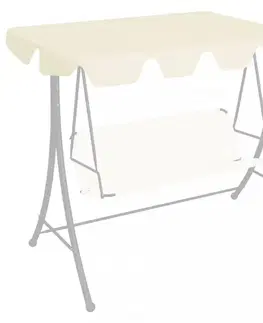 Strieška na záhradnú hojdačku 150/130x70/105 cm Dekorhome